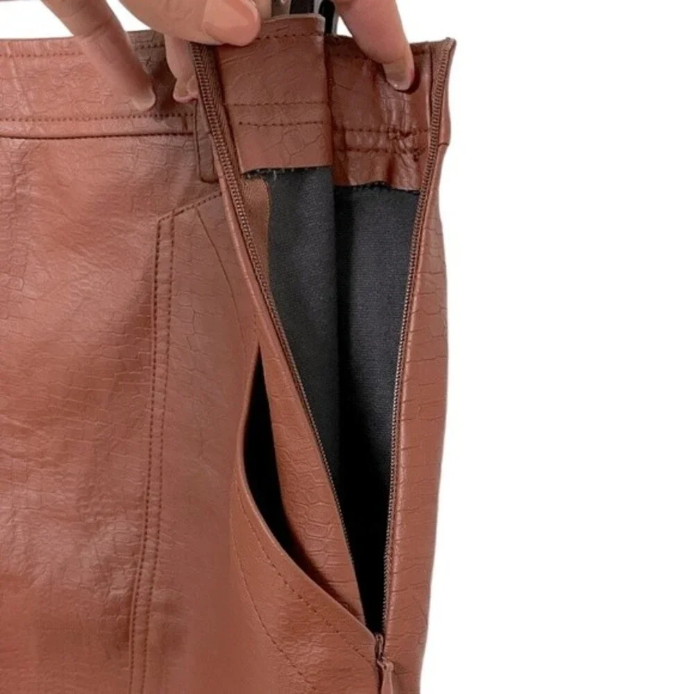 Stella Luce Faux Leather Mini Skirt